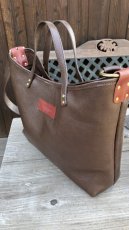 画像14: 【１２色オーダー対応】本革シュリンクレザーの2WAYショルダートートバッグ (14)