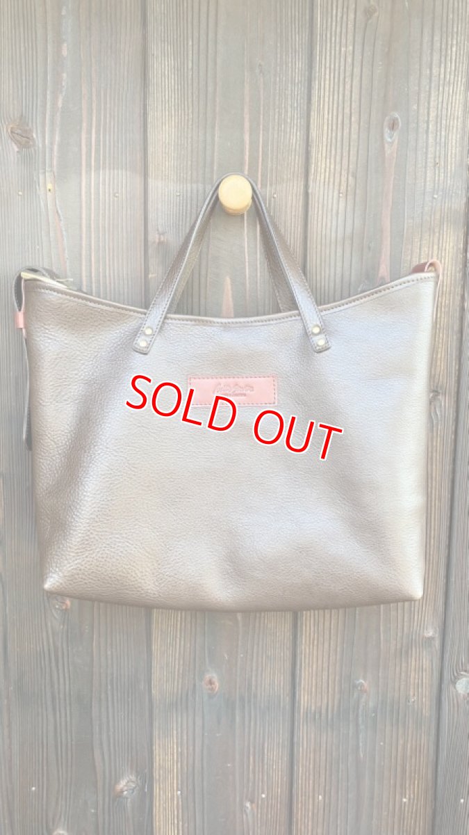 画像10: 【12色オーダー対応】本革シュリンクレザーの2WAYショルダートートバッグ (10)