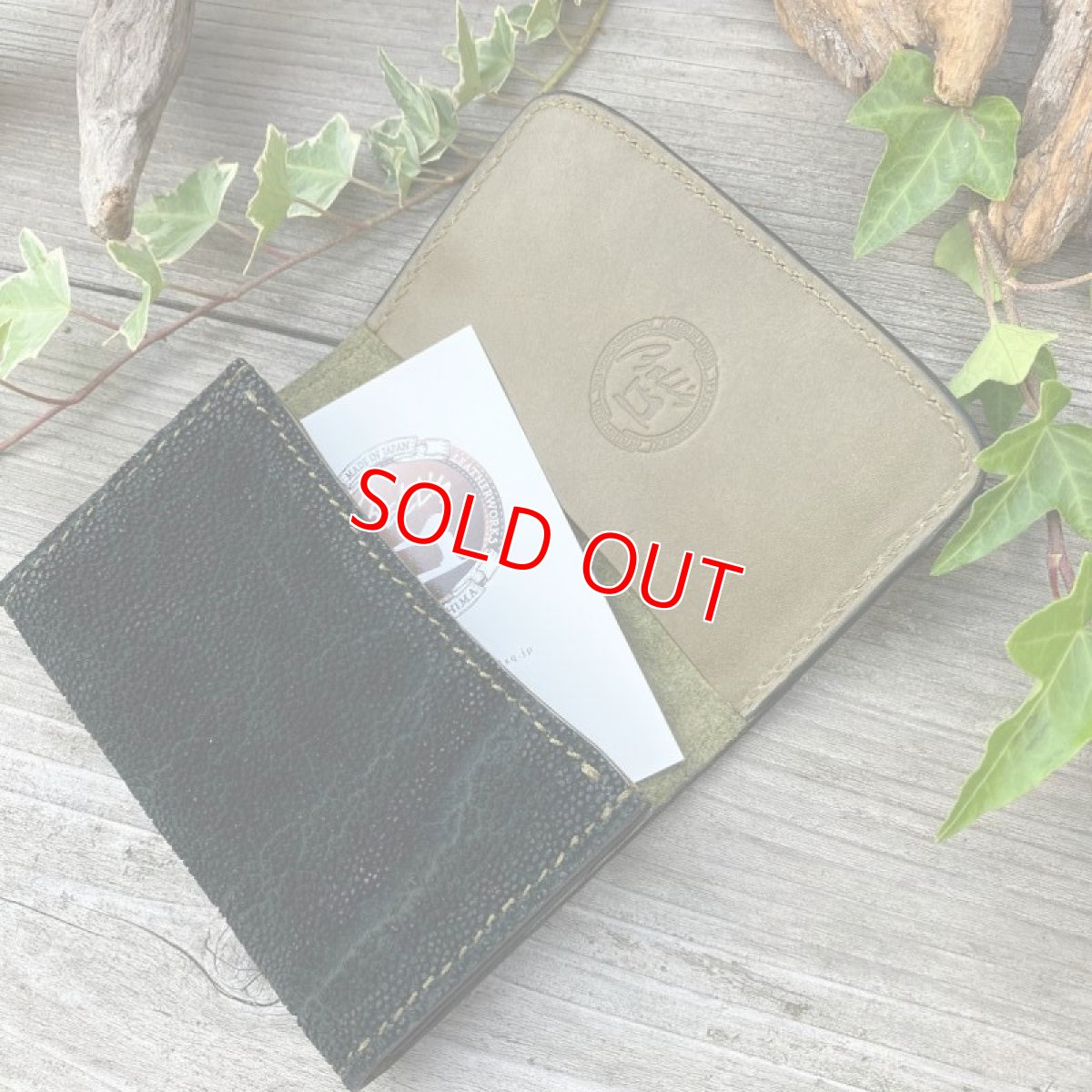 画像3: どっしり構えた営業力！象革名刺入れ&カードケース★いただいた名刺を落とさない (3)