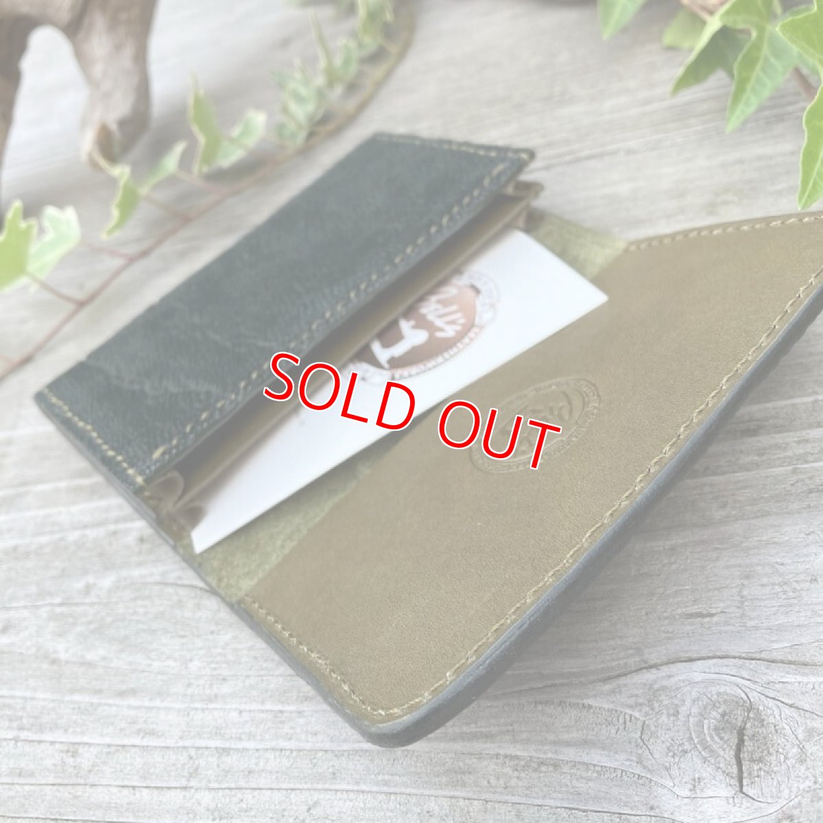 画像4: どっしり構えた営業力！象革名刺入れ&カードケース★いただいた名刺を落とさない (4)