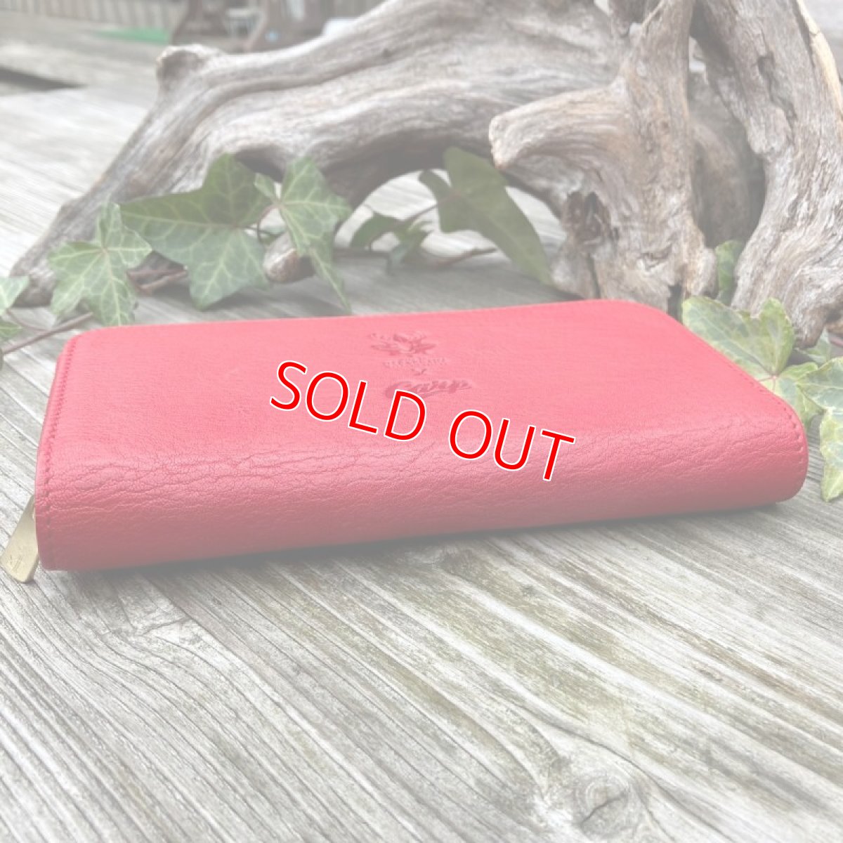 画像11: 【アウトレット】広島ジビエレザー×カープ★お札もカードもコインも通帳も！たくさん入るラウンドファスナー長財布　 (11)