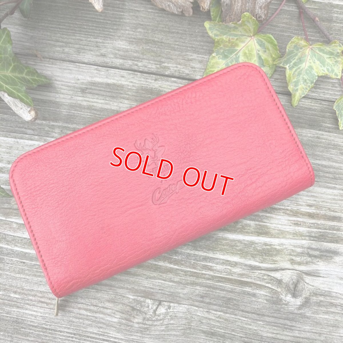 画像4: 【アウトレット】広島ジビエレザー×カープ★お札もカードもコインも通帳も！たくさん入るラウンドファスナー長財布　 (4)