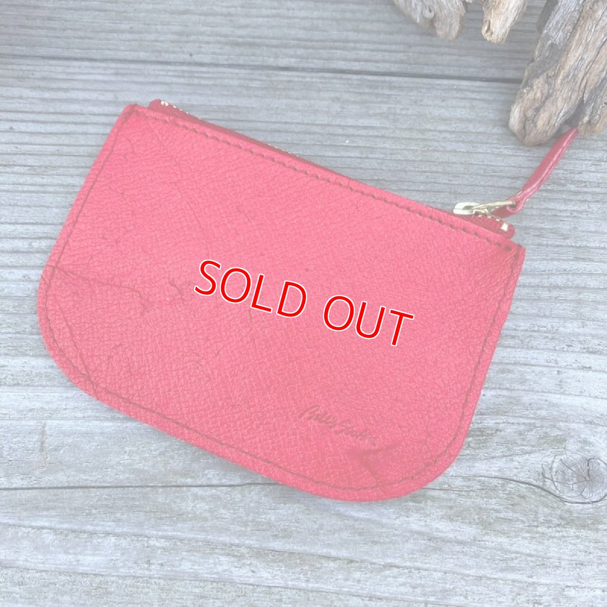 画像9: 【広島ジビエレザー × カープ】猪革ファスナーポーチ｜キーリング付き◎小銭・カード・お札収納可｜イニシャル刻印対応 (9)