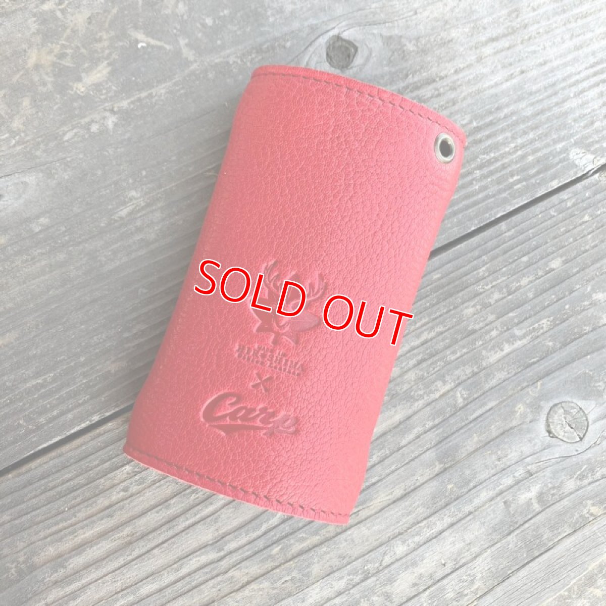 画像6: 【広島ジビエレザー×カープ】鹿革5連キーケース☆カードも収納OK！大きめサイズでイニシャル刻印対応 (6)