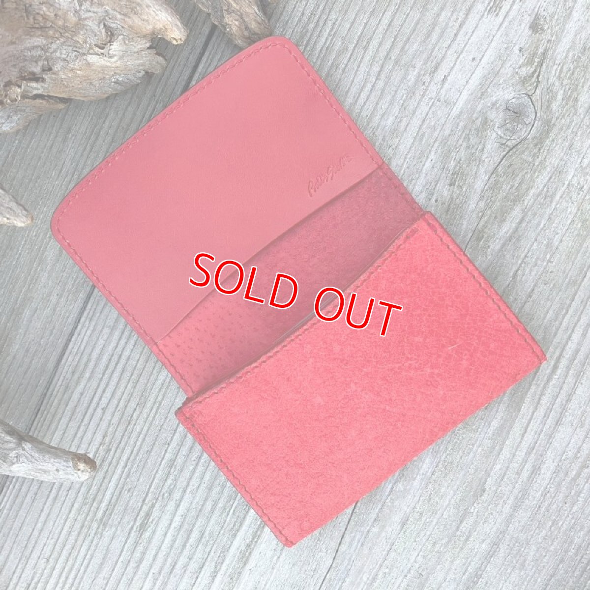 画像6: 【広島ジビエレザー×カープ】猪革名刺入れ/カード入れ　初対面でも印象に残るカープ名刺入れ　イニシャル刻印対応 (6)