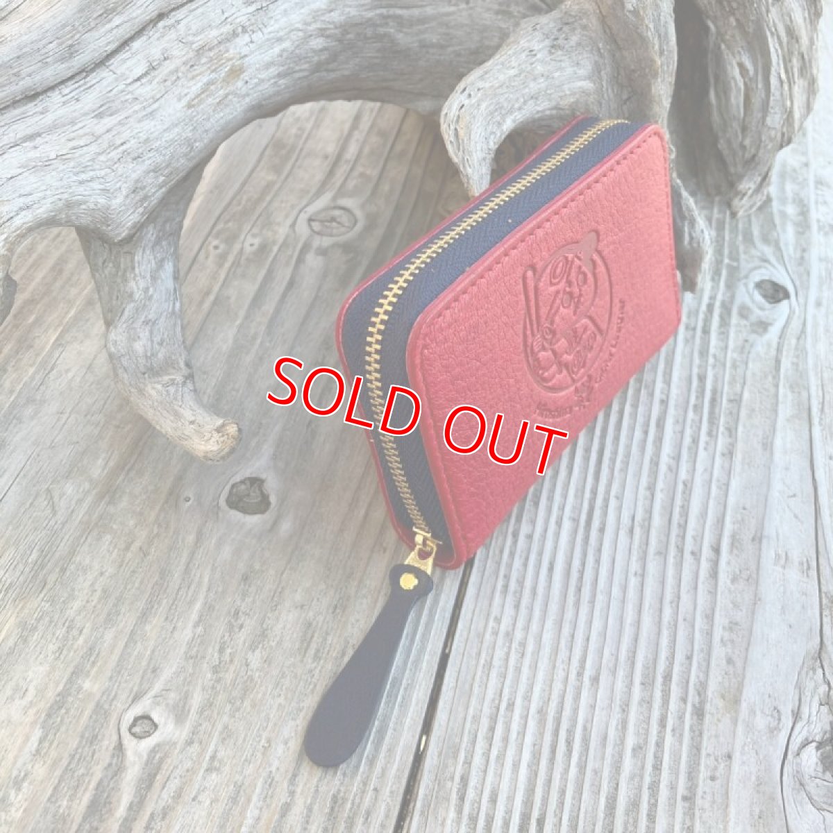 画像6: 【広島ジビエレザー×カープ】東広島産鹿革使用☆ラウンドファスナーミニ財布！ カープ坊や　送料無料 (6)