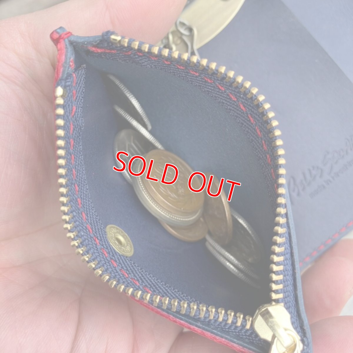 画像6: 【広島ジビエレザー×カープ】東広島産鹿革使用☆ミニ財布機能が付いた5連キーケース　カープ坊や　送料無料 (6)