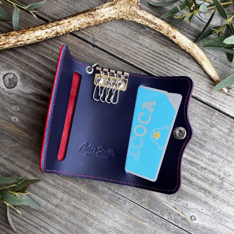 広島ジビエレザー カープ・レッド 4連キーケース｜広島東洋カープ公式