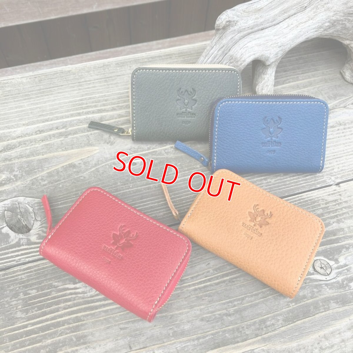 画像10: 【広島ジビエレザー】職人が作るオーダーメイド天然鹿革＆牛革ラウンドファスナーミニウォレット　カラーオーダー受付中 (10)