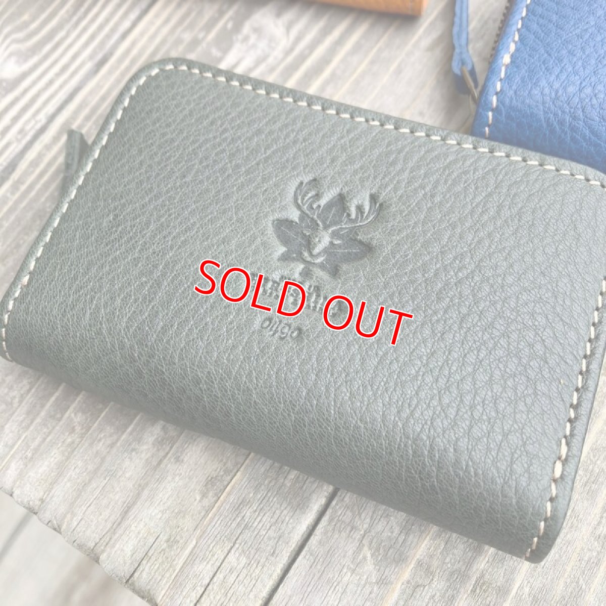 画像7: 【広島ジビエレザー】職人が作るオーダーメイド天然鹿革＆牛革ラウンドファスナーミニウォレット　カラーオーダー受付中 (7)