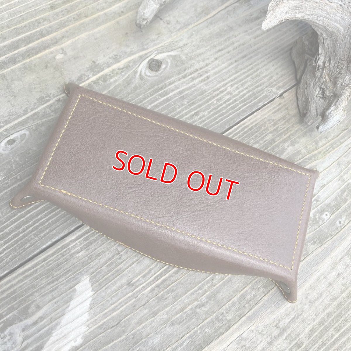 画像3: 【アウトレット】牛革&ジビエ猪革　レザートレー　サンプル製作品 (3)