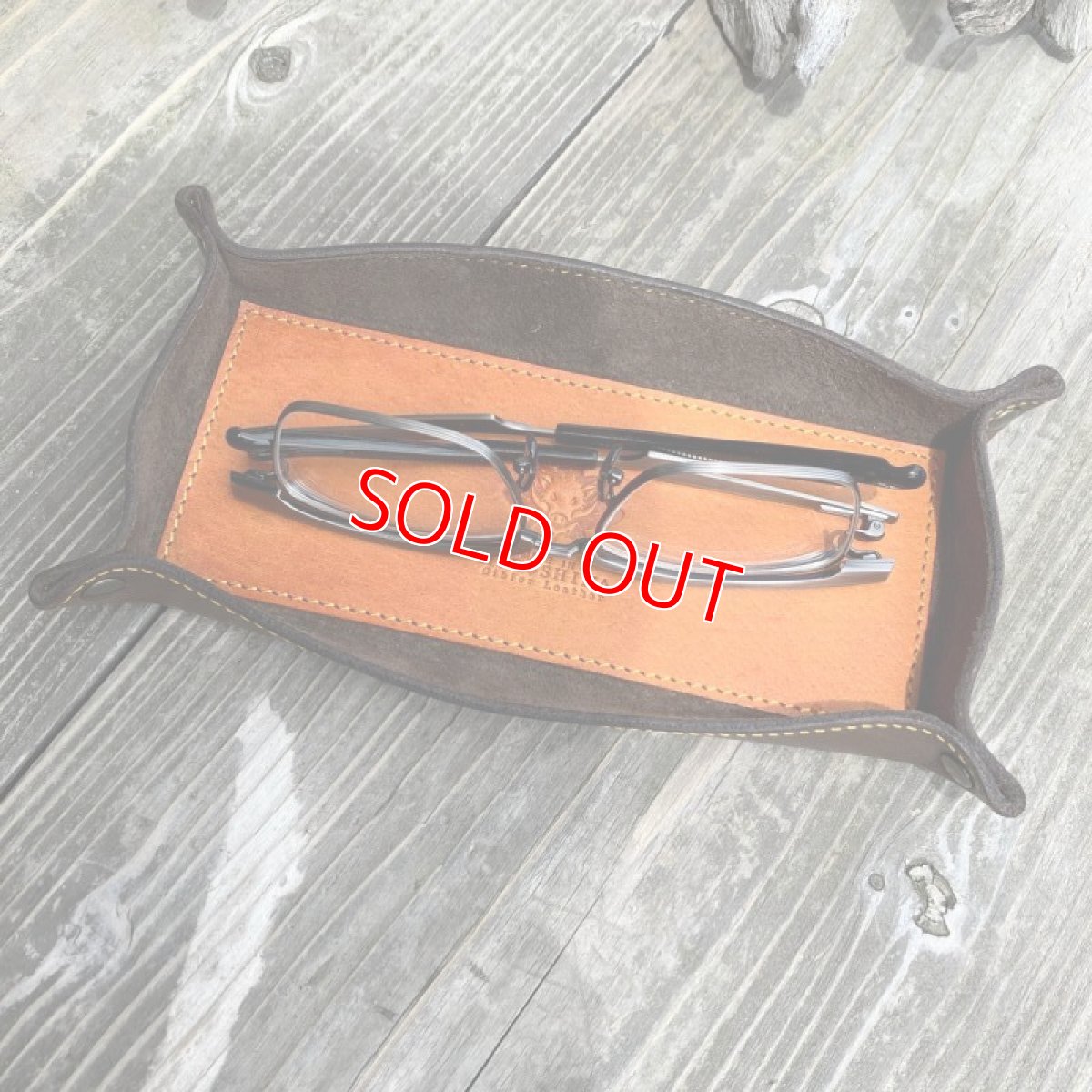 画像4: 【アウトレット】牛革&ジビエ猪革　レザートレー　サンプル製作品 (4)