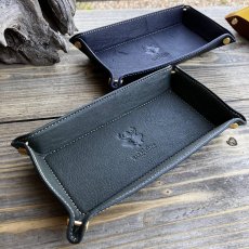 画像3: 【広島ジビエレザー】広島県産鹿革使用☆メガネや鍵を入れておくのにとっても便利なレザートレー (3)