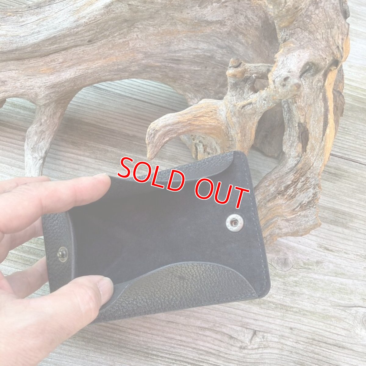 画像7: 【ヒグマレザー】クマ革★幅広ボックスコインケース (7)