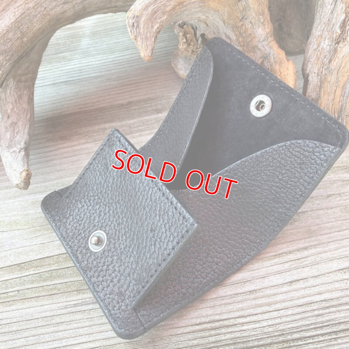 画像5: 【ヒグマレザー】クマ革★幅広ボックスコインケース (5)