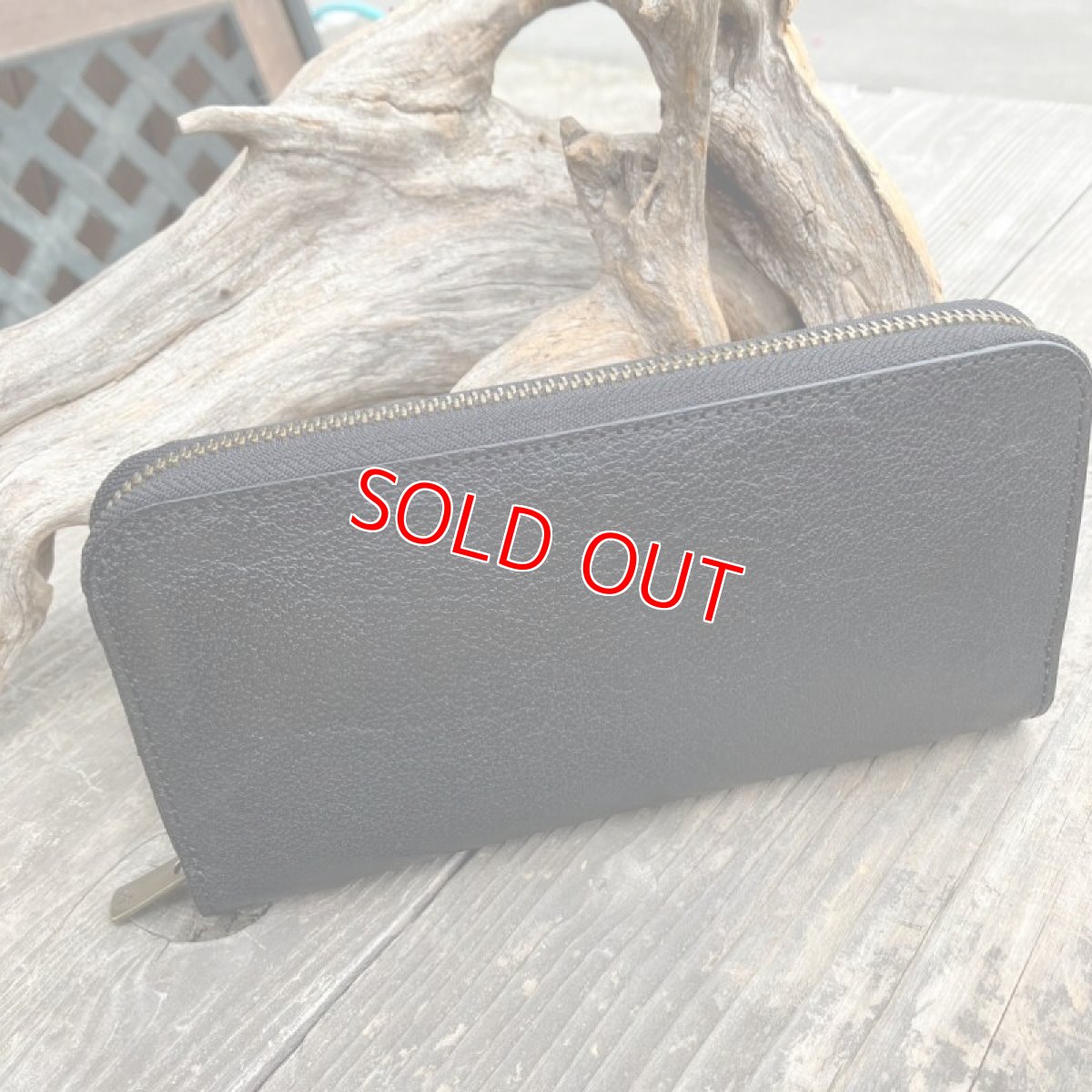 画像4: 【ヒグマレザー】ラウンドファスナー長財布 ★NEWタイプヒグマ革&牛革バージョン (4)