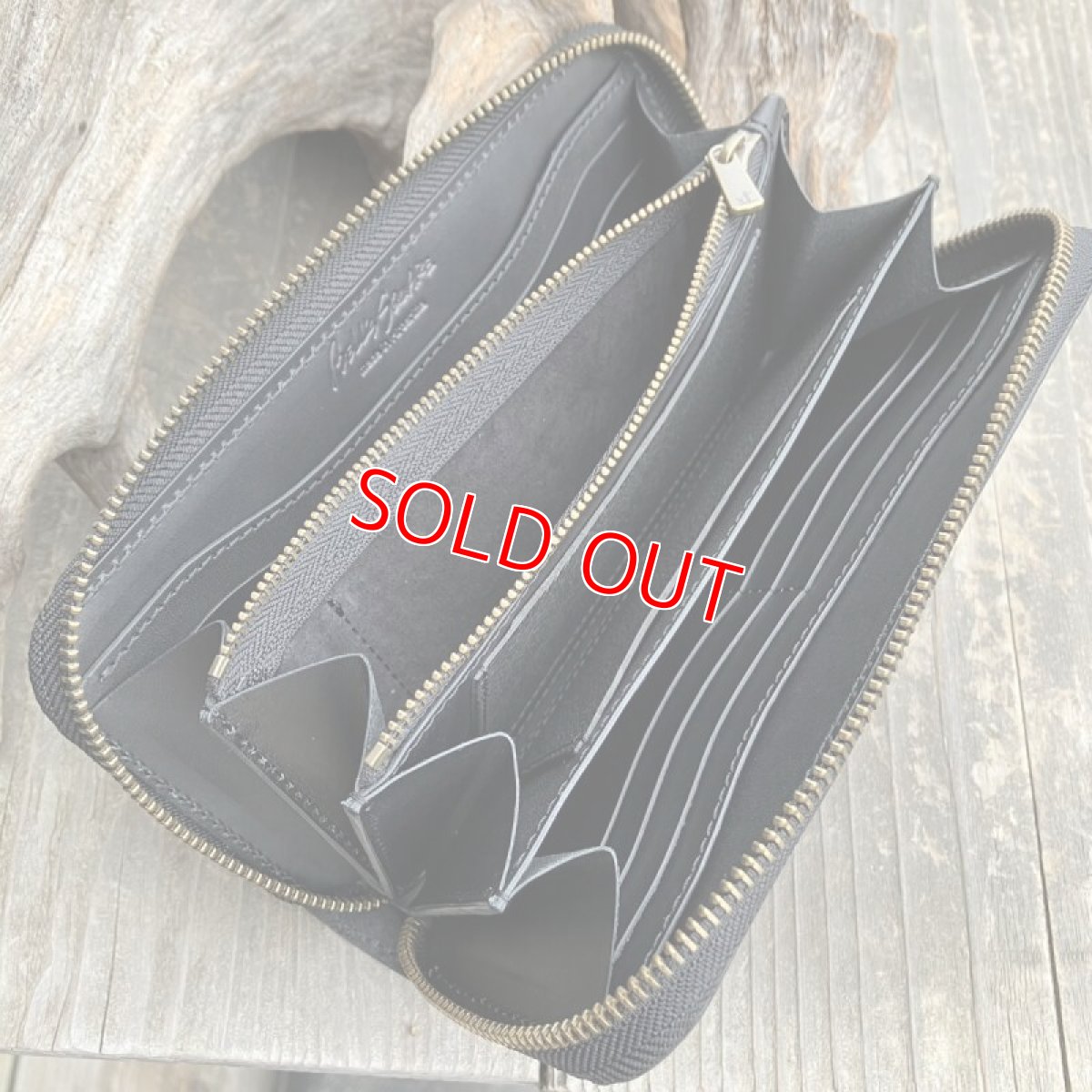 画像7: 【ヒグマレザー】ラウンドファスナー長財布 ★NEWタイプヒグマ革&牛革バージョン (7)