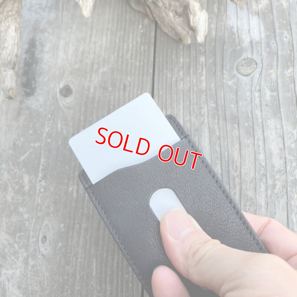 画像6: 【ツキノワグマレザー】するっとした手触りのツキノワグマ革バージョン★パスケース / カード入れ (6)