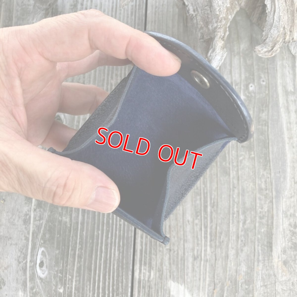 画像6: 【ツキノワグマレザー】クマ革★ボックスコインケース　ブラック (6)