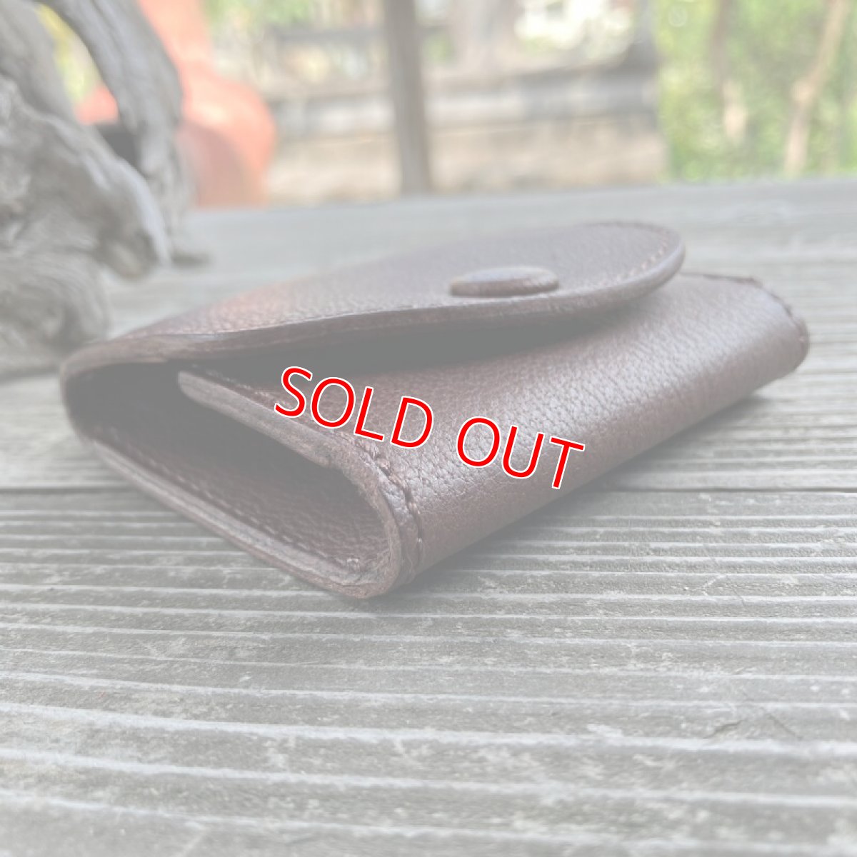 画像6: 【ツキノワグマレザー】クマ革★ボックスコインケース　ブラウン (6)