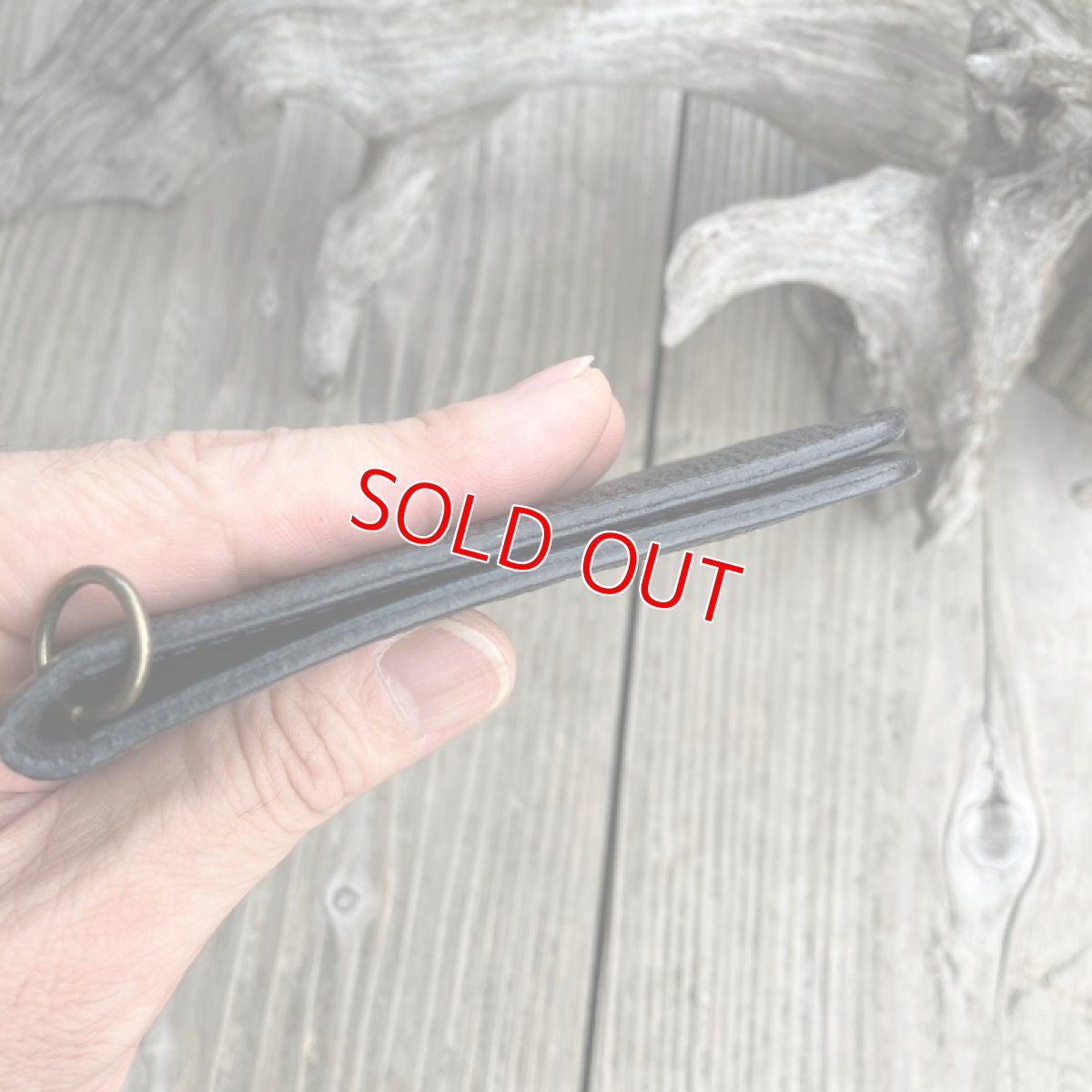 画像5: 【森の鼓動ヒグマ革】北海道ヒグマ革×姫路牛革☆極薄プレミアム二つ折りカードケース (5)