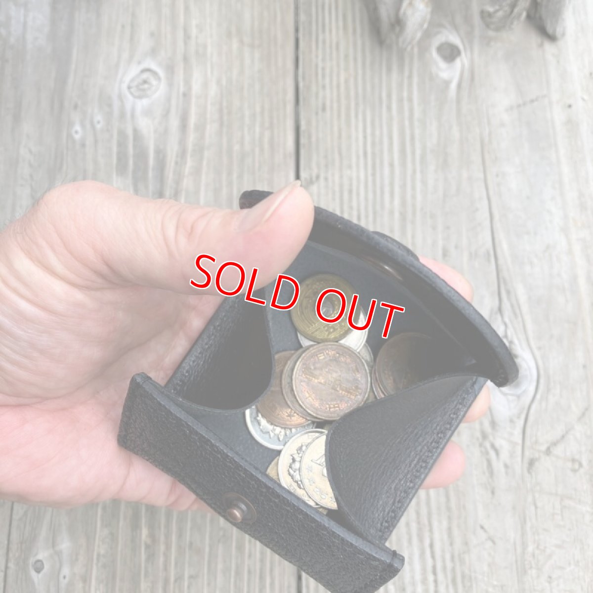 画像5: 【森の鼓動ヒグマ革】北海道ヒグマ革×姫路牛革☆ボックスコインケース (5)