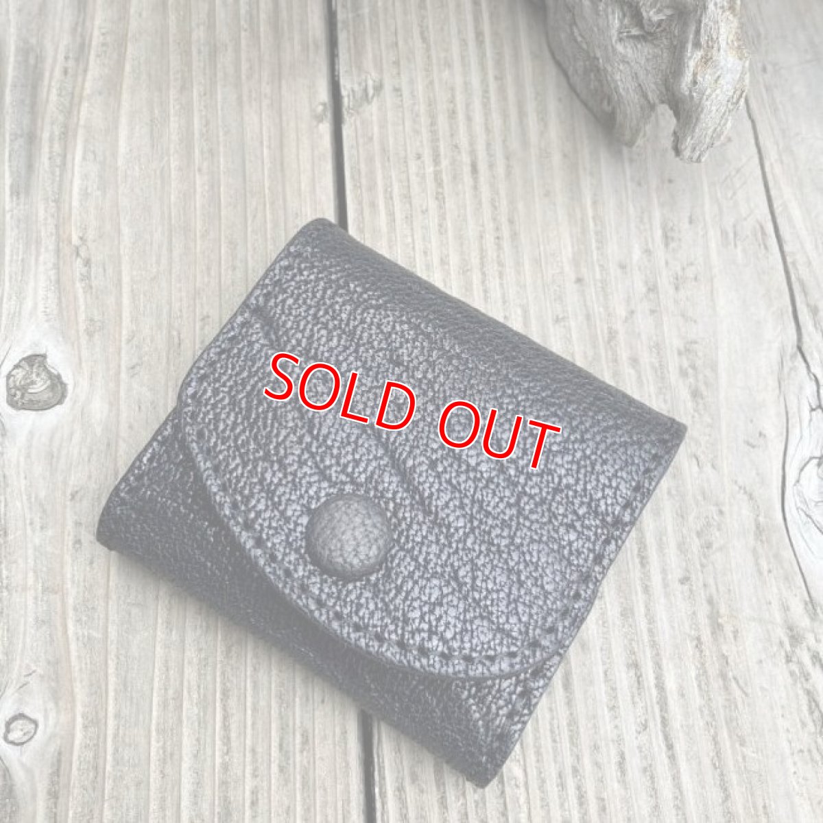 画像2: 【森の鼓動ヒグマ革】北海道ヒグマ革×姫路牛革☆ボックスコインケース (2)