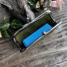 画像5: 【数量限定】ツキノワグマレザー 本革がま口ポーチ｜印鑑ケース・小物入れ・コインケース 日本製 ハンドメイド (5)