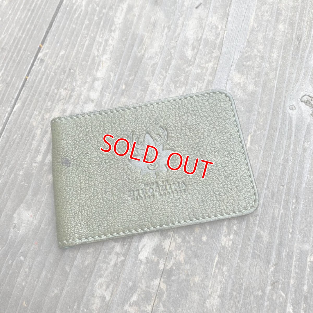 画像2: 【アウトレット】柔らかいジビエレザー鹿革★二つ折りパスケース / カード入れ (2)