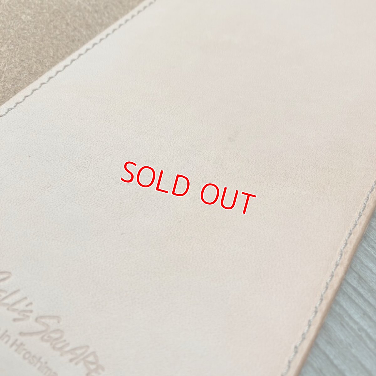 画像4: 【アウトレット】A5サイズ牛革手帳カバー　シュリンクレザーキャメル (4)