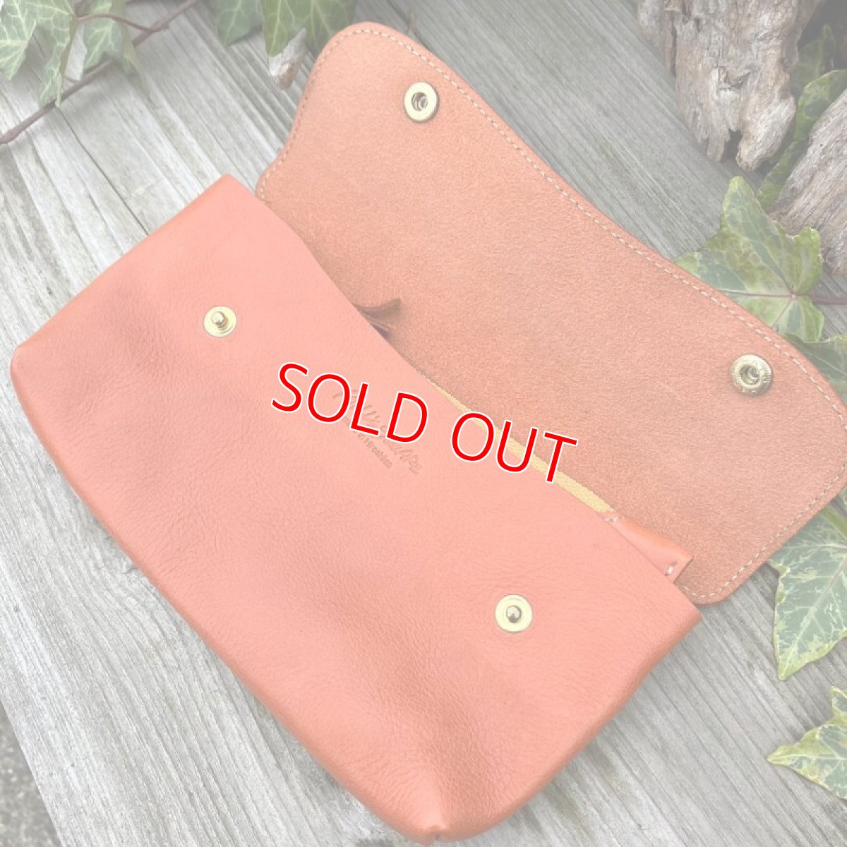 画像4: 【アウトレット】お財布ポシェット小銭入れ部分が取り外し可能です　オレンジ (4)