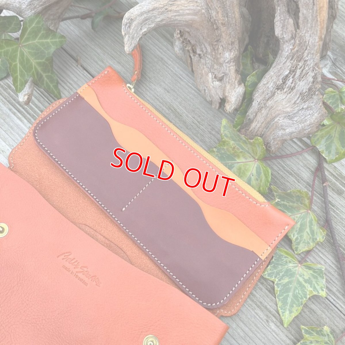 画像5: 【アウトレット】お財布ポシェット小銭入れ部分が取り外し可能です　オレンジ (5)