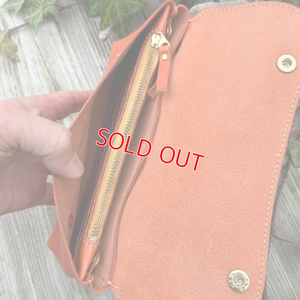 画像6: 【アウトレット】お財布ポシェット小銭入れ部分が取り外し可能です　オレンジ (6)