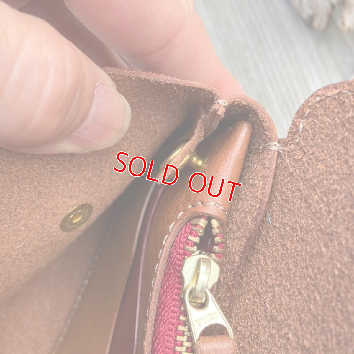 画像5: 【アウトレット】お財布ポシェット小銭入れ部分が取り外し可能です　ブラウン (5)