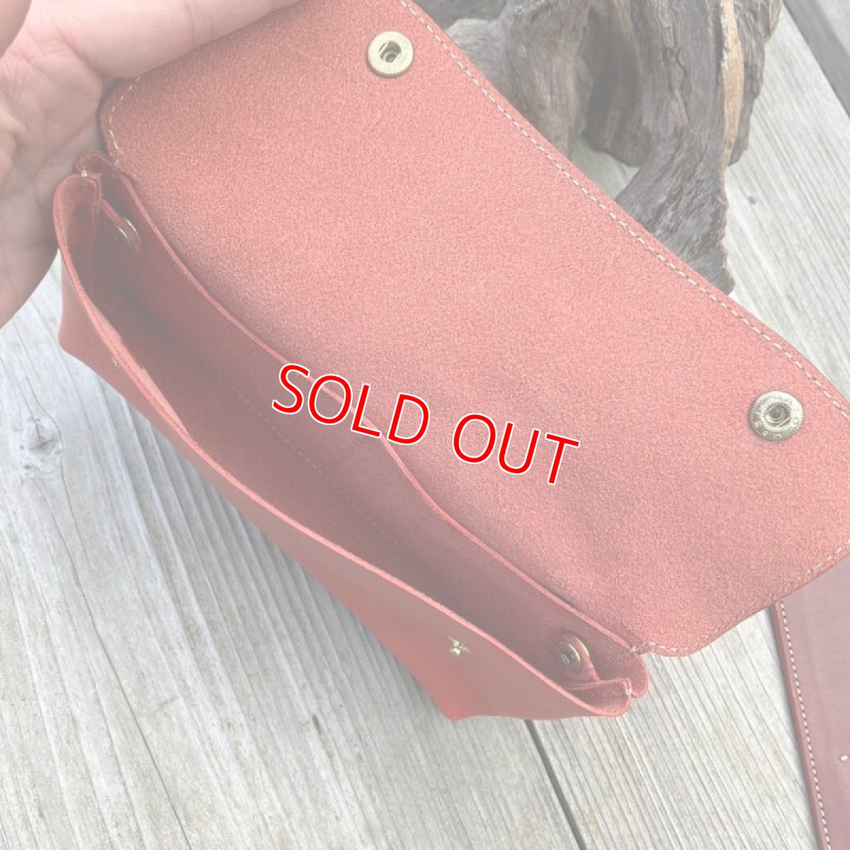 画像10: 【アウトレット】お財布ポシェット小銭入れ部分が取り外し可能です　レッド (10)