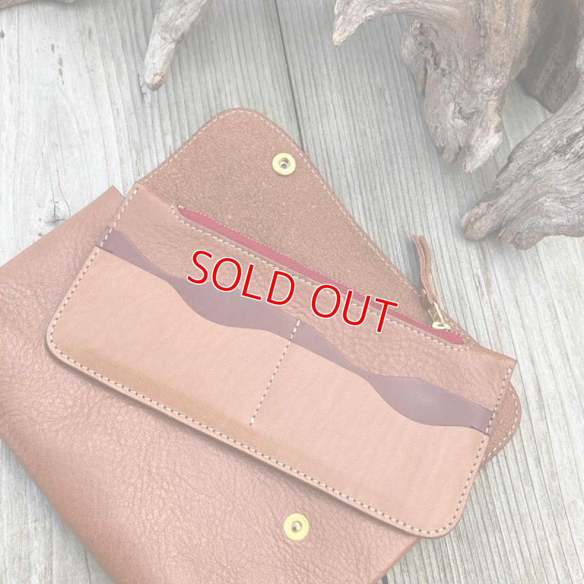 画像8: 【アウトレット】お財布ポシェット小銭入れ部分が取り外し可能です　ブラウン (8)