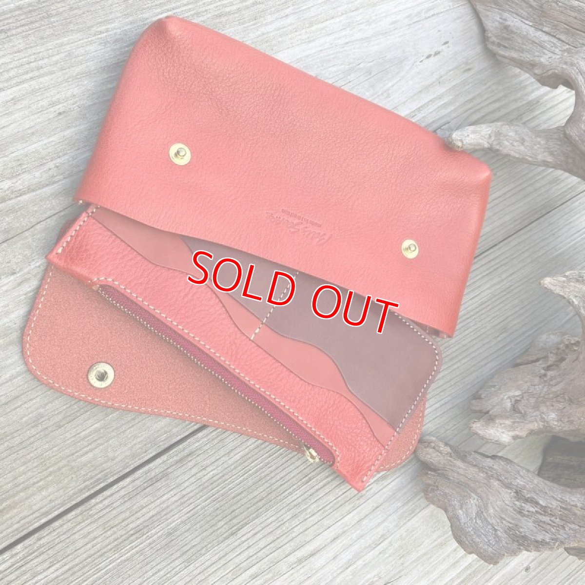 画像7: 【アウトレット】お財布ポシェット小銭入れ部分が取り外し可能です　レッド (7)