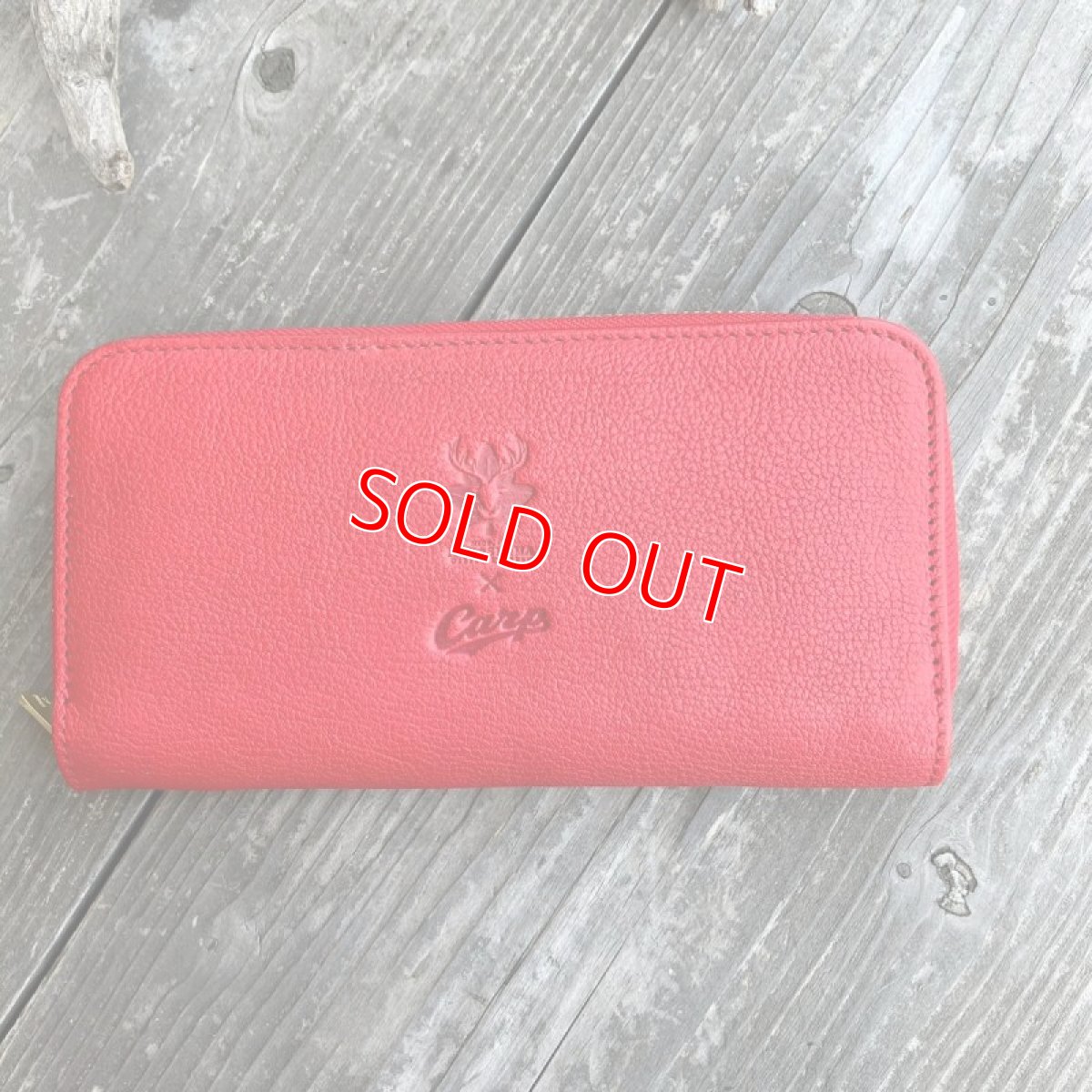 画像5: 【アウトレット】送料込み！広島ジビエレザー×カープ★お札もカードもコインも通帳も！たくさん入るラウンドファスナー長財布　 (5)