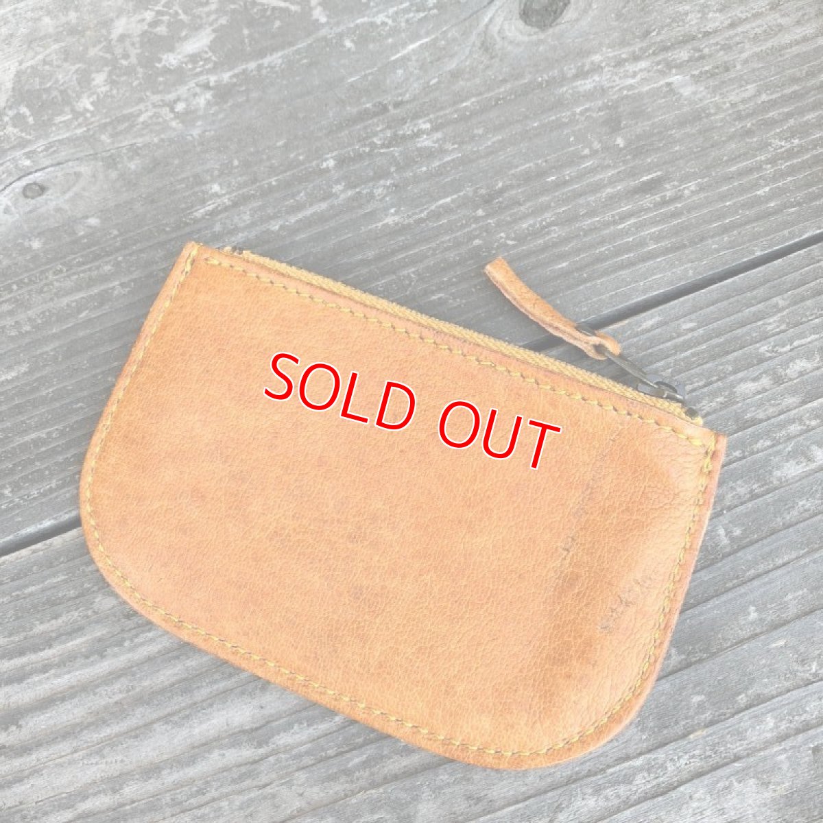 画像2: 【アウトレット】ジビエ鹿革ファスナーポーチ小銭入れ　カードやお札も入ります (2)