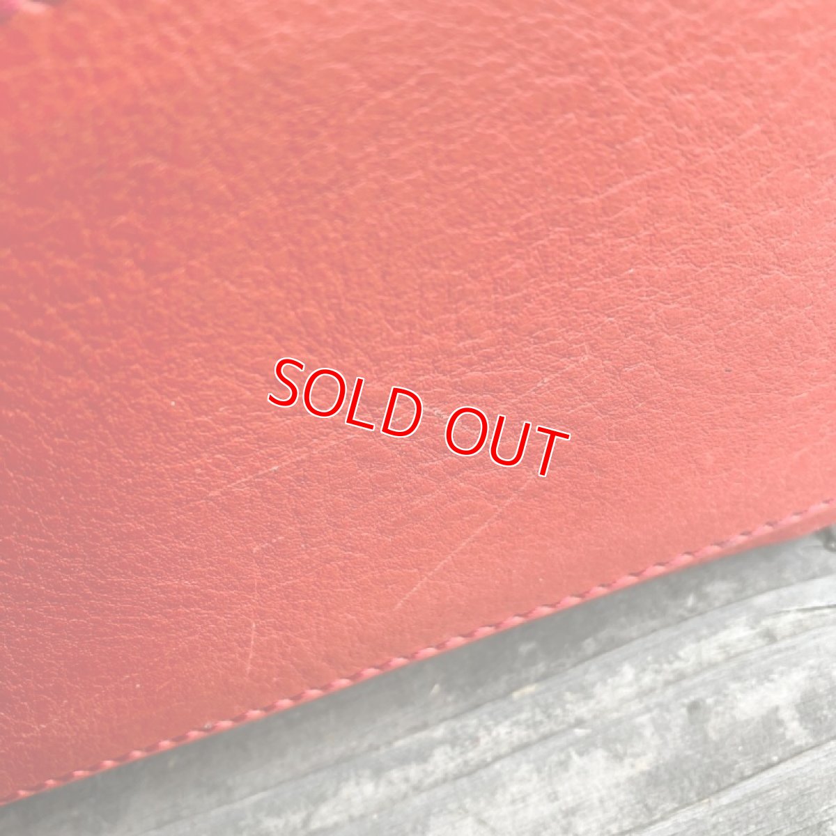 画像12: 【アウトレット】トートバッグ　シュリンクレザー牛革　限定1点　レッド (12)