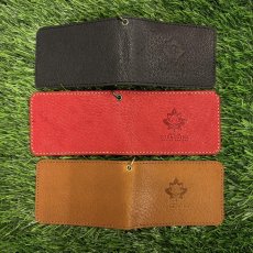 画像3: 【アウトレット20％OFF】広島ジビエレザー 猪革 二つ折りパスケース｜旧デザイン・在庫限り (3)
