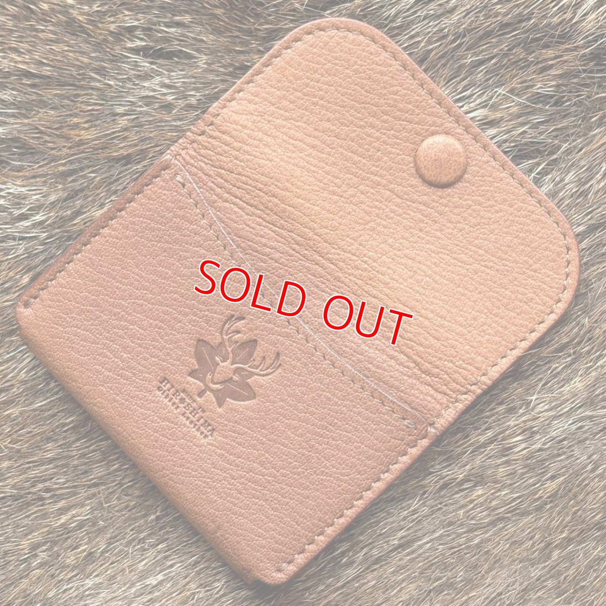画像2: 【アウトレット30％OFF】広島ジビエレザー（鹿革）超コンパクトミニ財布｜長期在庫品　ブラウン (2)