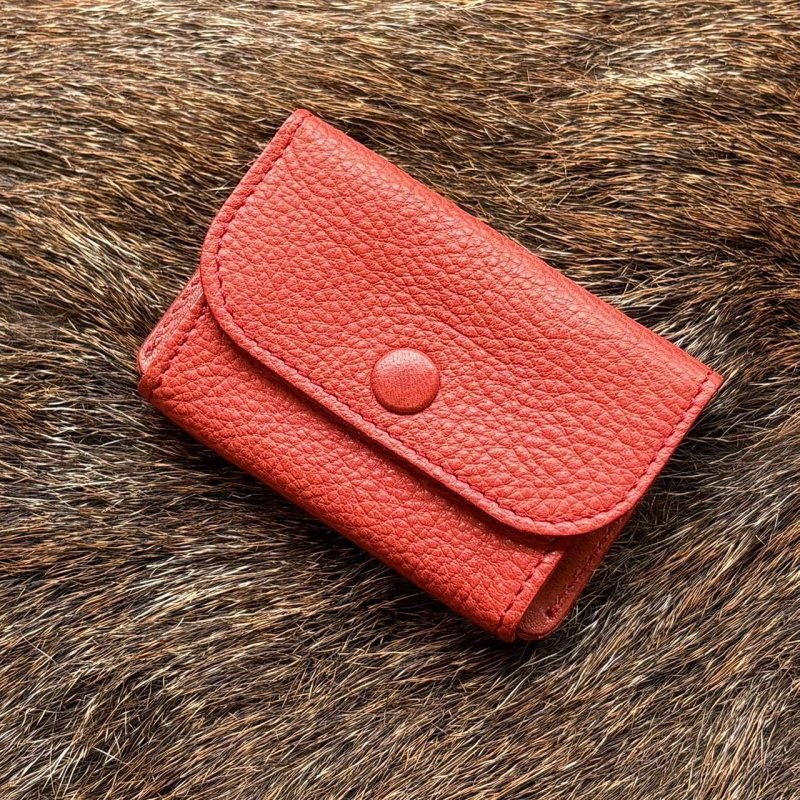 アウトレット30％OFF】広島ジビエレザー（鹿革）超コンパクトミニ財布