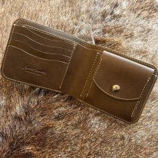 画像3: 【アウトレット30％OFF】姫路シュリンクレザー 二つ折り財布｜長期展示品 (3)