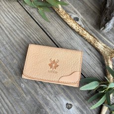 画像1: 【18周年感謝・アウトレット最大３０％OFF】本革名刺入れ（ナチュラルベージュ） (1)
