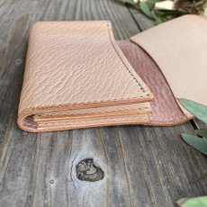 画像4: 【18周年感謝・アウトレット最大３０％OFF】本革名刺入れ（ナチュラルベージュ） (4)