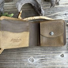 画像4: 【アウトレット最大30%OFF】ジビエ鹿革（ハードタイプ） スタンダード折財布 (4)