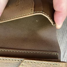 画像8: 【アウトレット最大30%OFF】ジビエ鹿革（ハードタイプ） スタンダード折財布 (8)