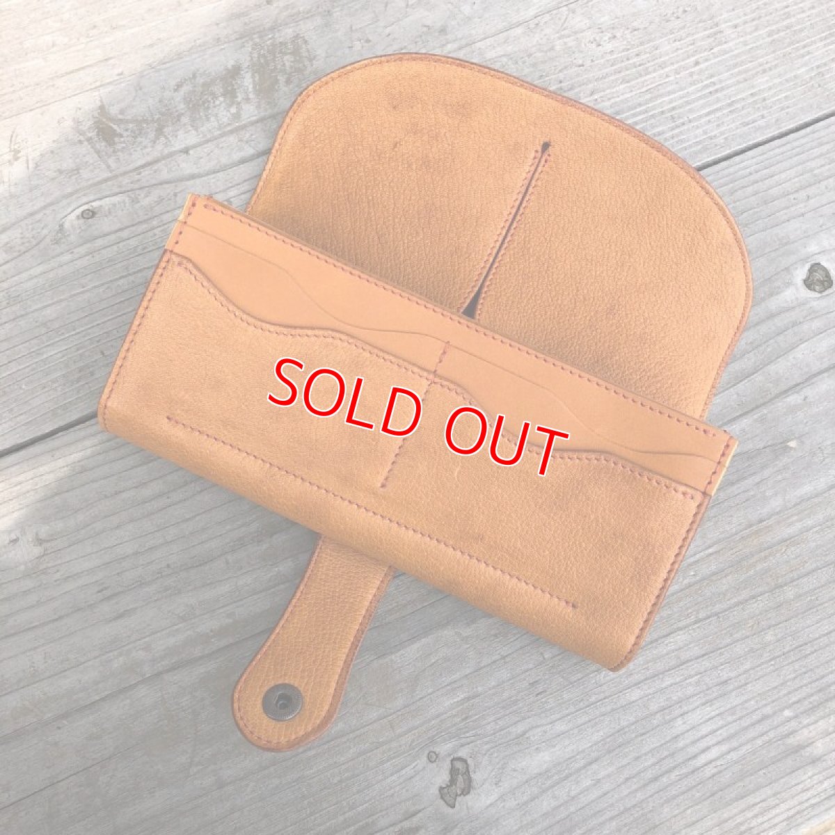 画像13: 【広島ジビエレザー】職人が作るオーダーメイド天然鹿革財布★ギャルソンタイプ長財布　カラーオーダー受付中 (13)