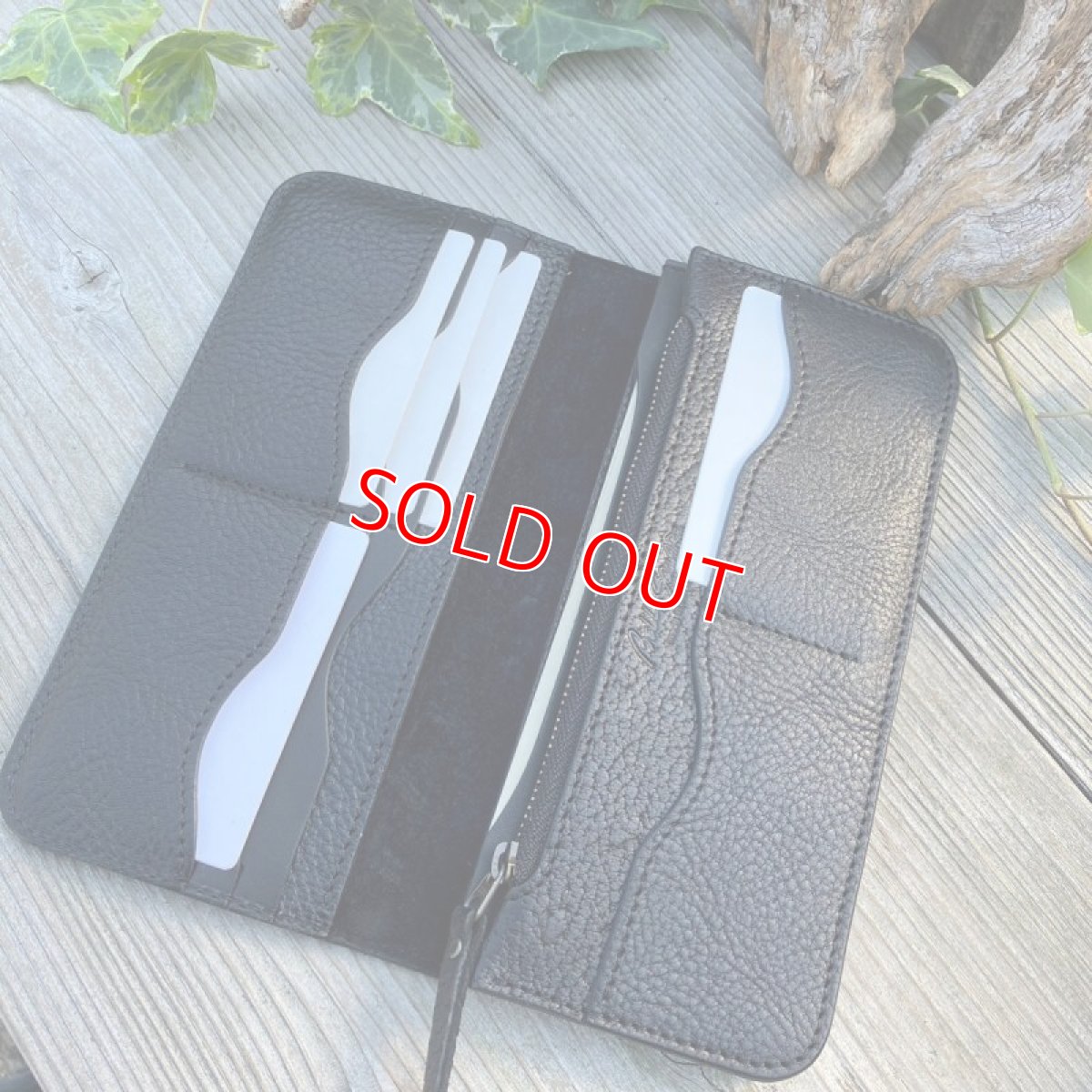 画像8: 【ヒグマレザー】猟師さんからの贈り物☆熊革&牛革スタンダード長財布　限定価格にて1点販売 (8)